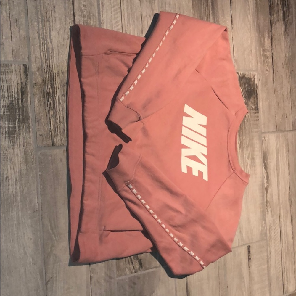 Pink/Rose Gold Nike Crewneck